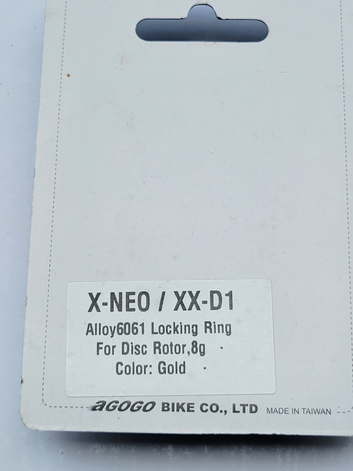 Alloy centerlock rotor lock rings Agogo anodized
