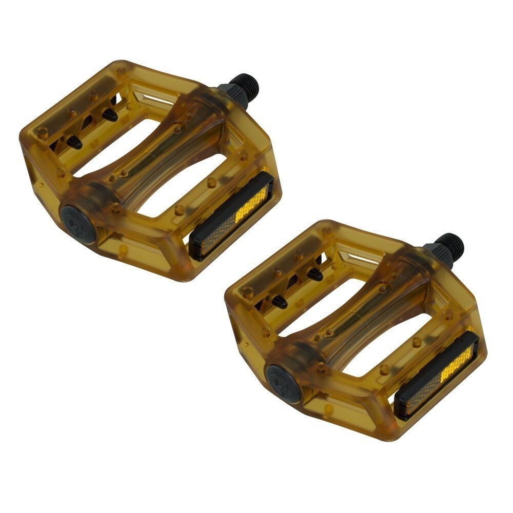 Translucent Resin Body FX-1X2 Pedals 9/16″ Brown