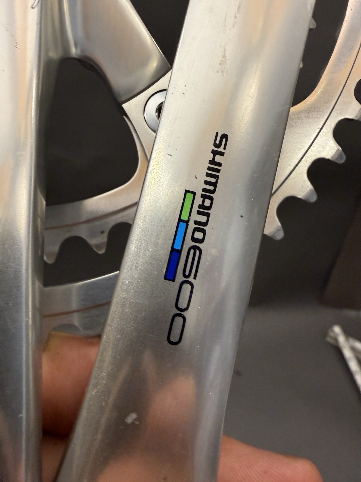 Shimano 600 Ultegra FC-6400 Crankset 170mm 52T/42T. Only Has 2 Rides On It.