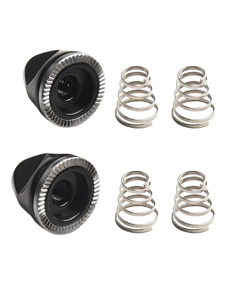 M5 NUT SPRING Wheel 4PCS Aluminum Alloy Axle Black Bolt Nut RELEASE SKEWER