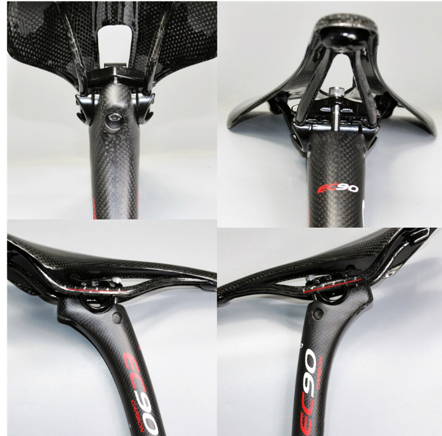 EC90 Full Carbon Fiber Bike Seatpost 27.2mm 350 / 400mm 25mm Offset Road MTB