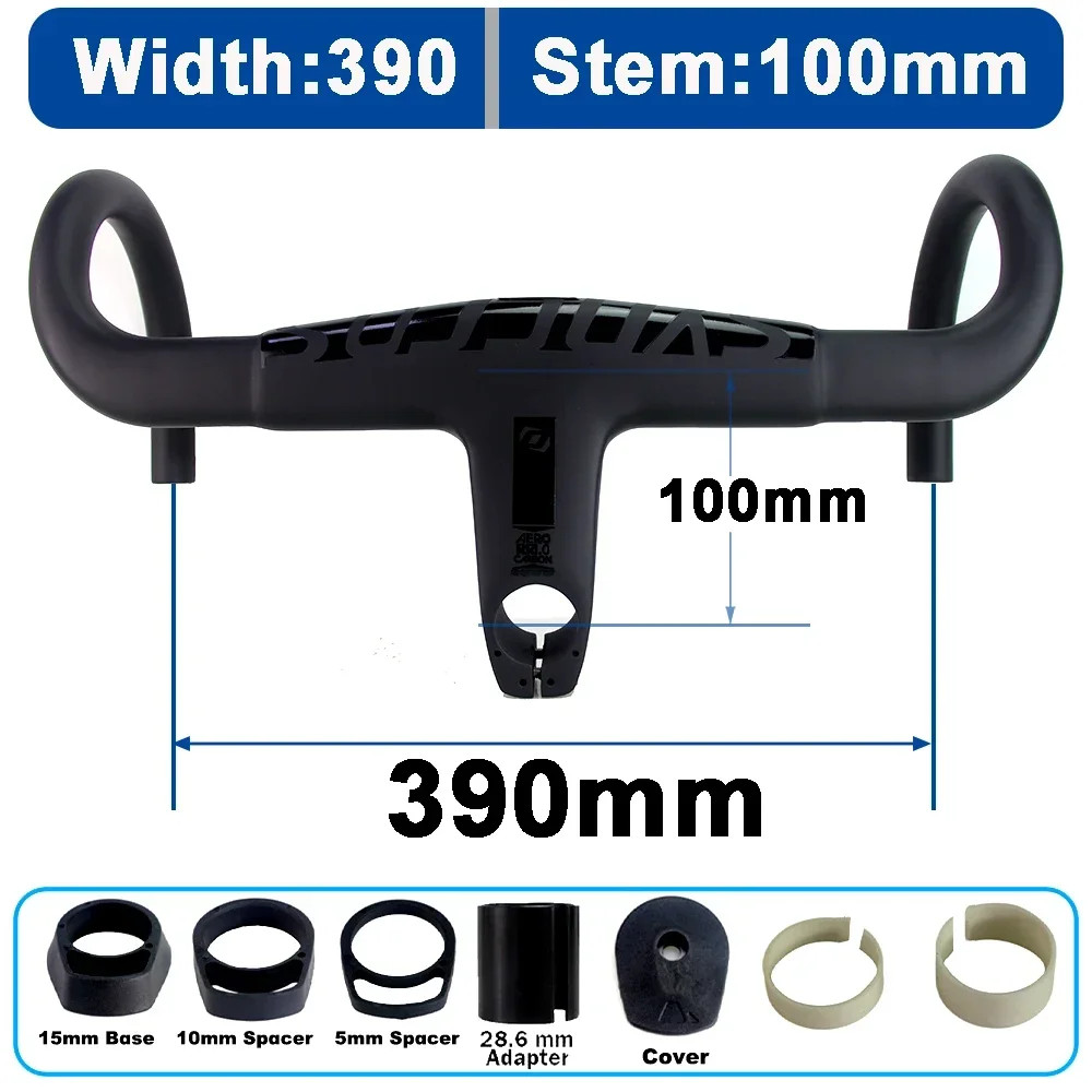 Lightweight SYNCROS Carbon Road Bike Aero Bar Compatible 28.6mm Converter