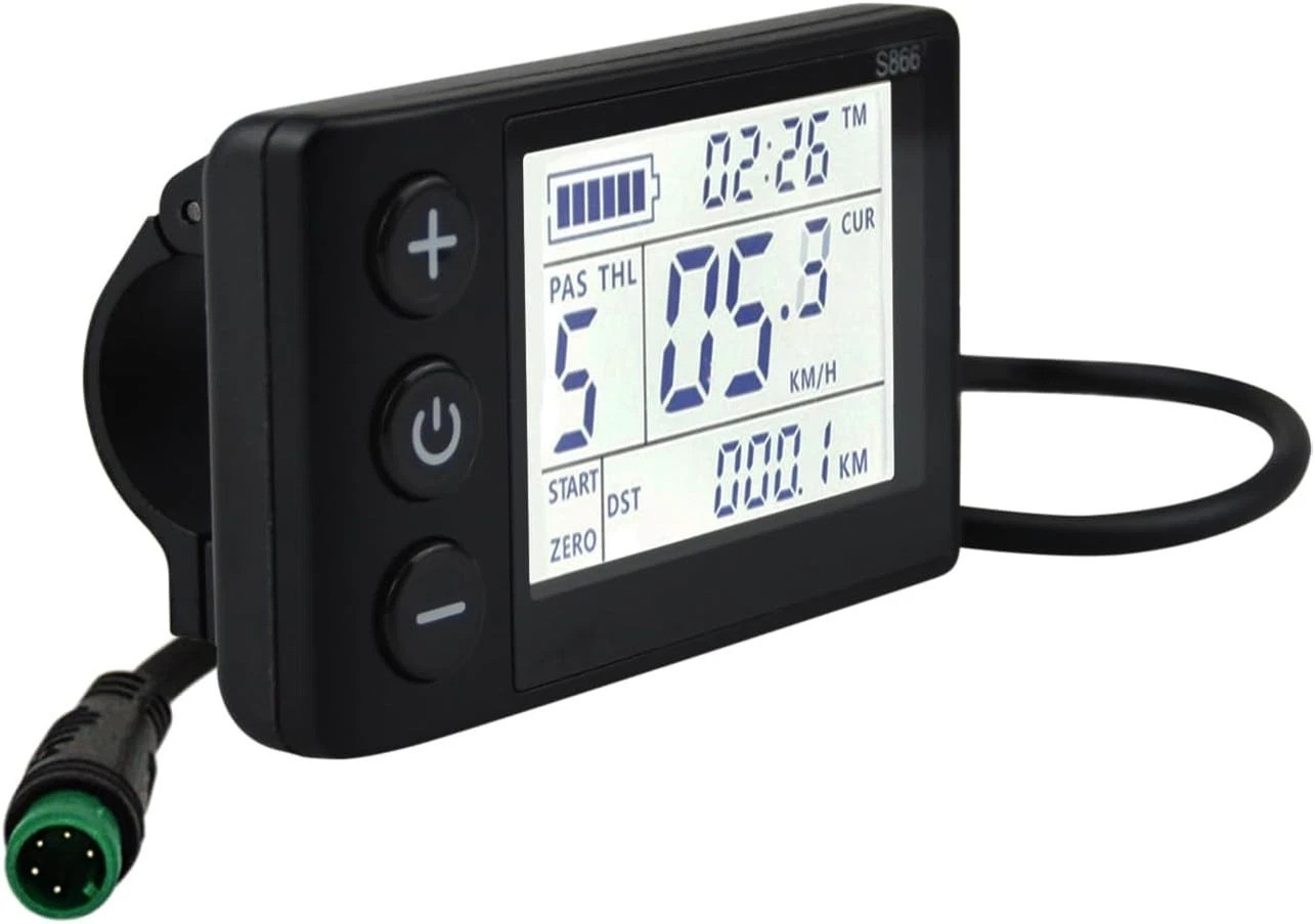 Wireless Speedometer & Odometer for Electric Bikes – S866 LCD Display Control