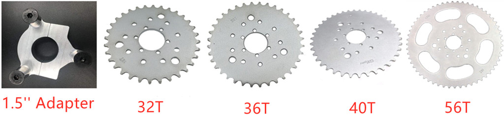 CDHPOWER 1.5» Rear Hub Adapter & Multifunctional Sprocket – Gas Motorized BIKE