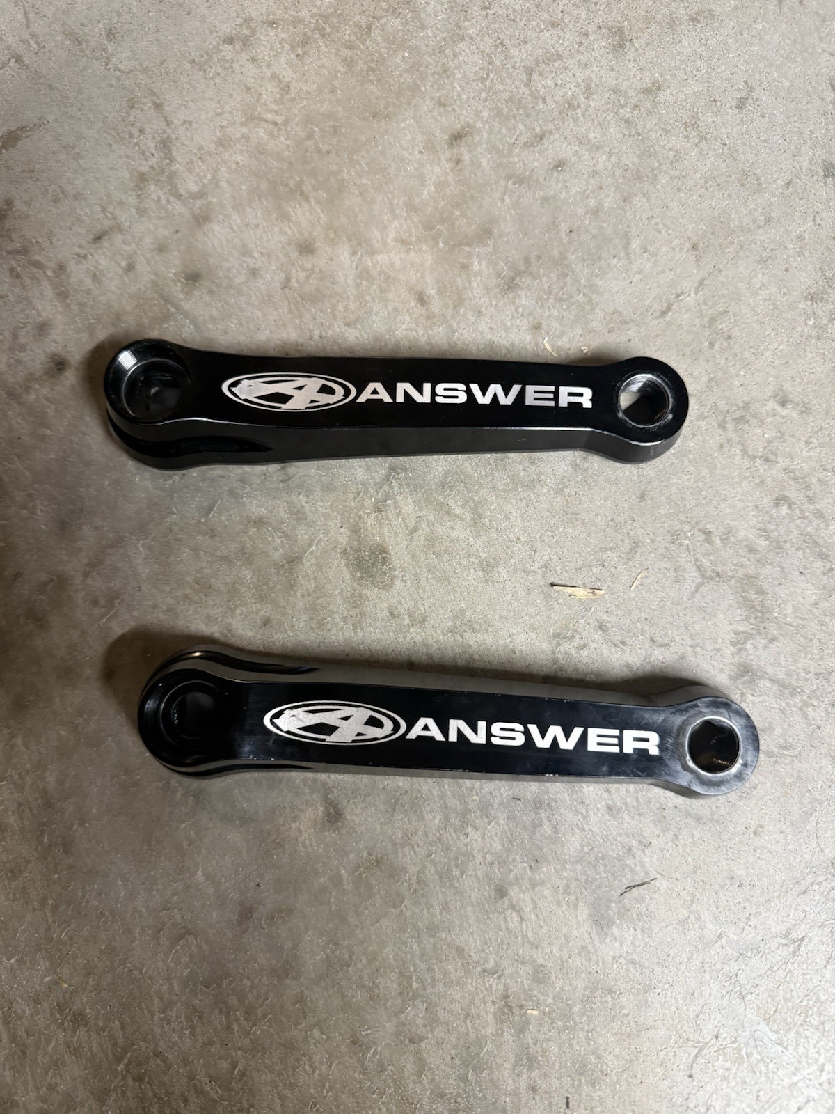 Answer BMX 135mm Mini Alumilite Cranks – Black