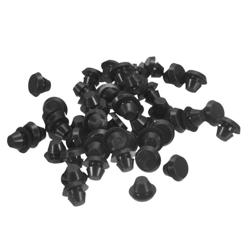 UXCELLpcs Silicone Round Snap-in Locking Plugs for Hole, Waterproof 5-5.5mm 50
