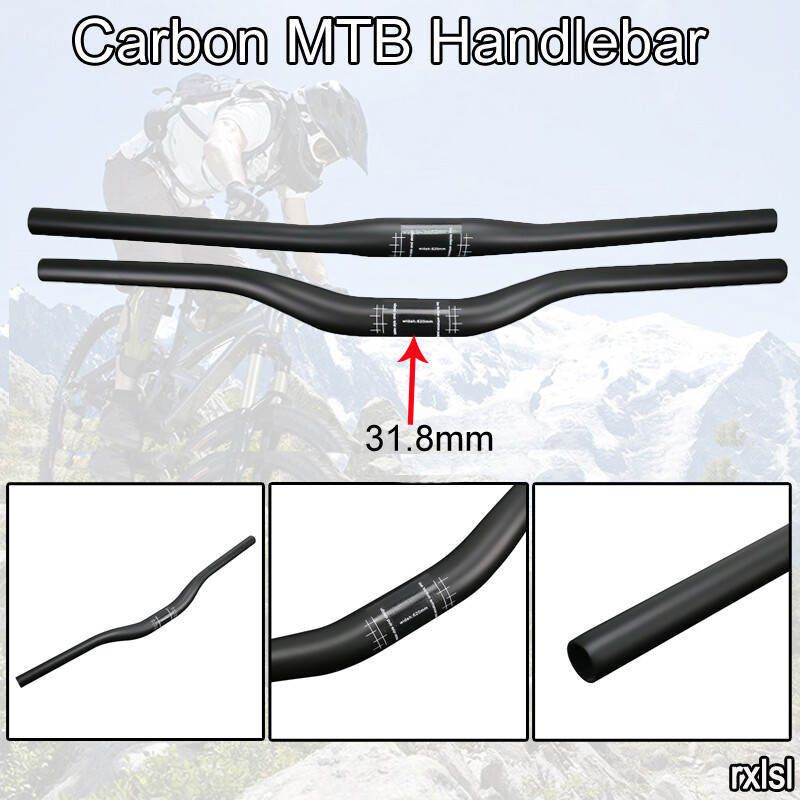 Mountain Bicycle Carbon Handlebar 31.8 UD Matte Mtb Bike Riser Handle Bars 130g