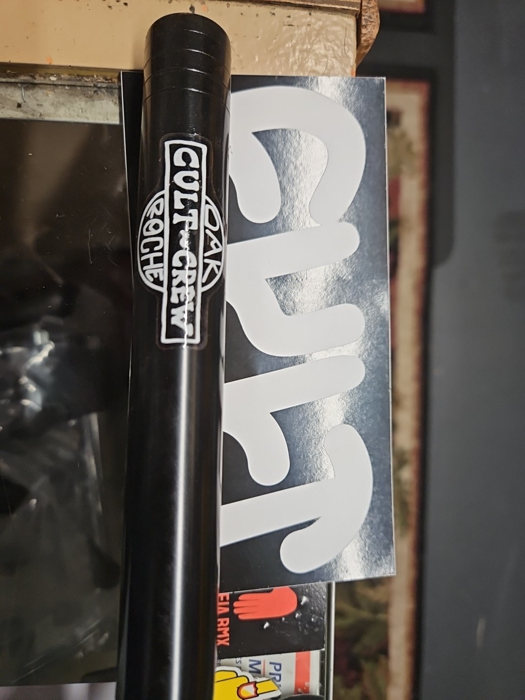 CULT DAK 1″ OD Stem Bar Combo BLACK 9.5″ HANDLEBARS 1-1/8″ STEM bmx bike SE NEW!