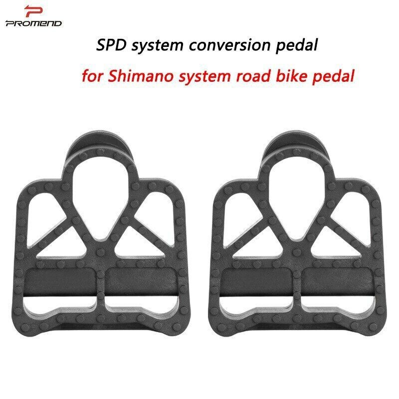 Promend Road Bike Clipless Pedals Platform Adapter for Shimano SPD KEO Look