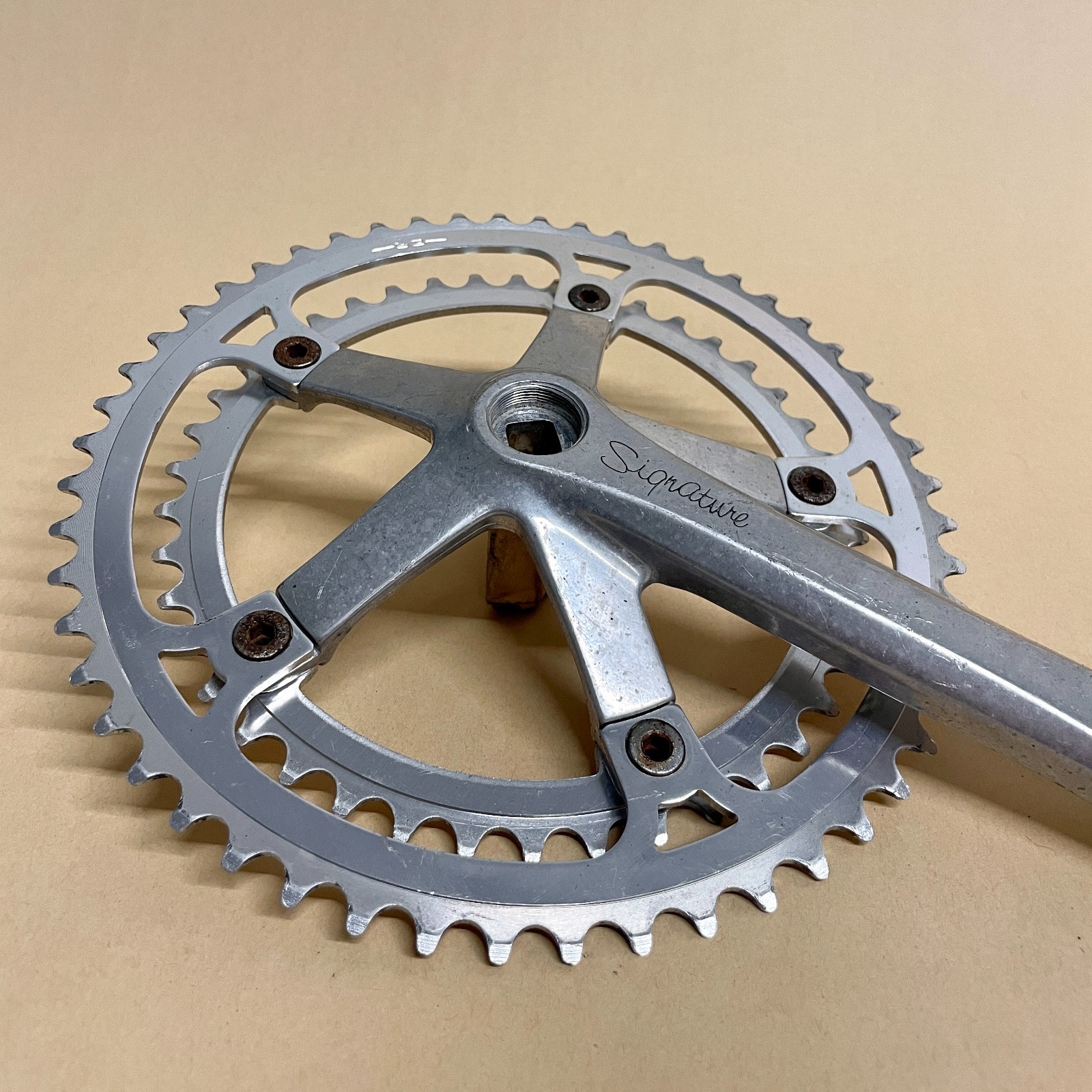SR Sakae/Ringyo Signature 170mm 52/42T Crankset, 144BCD, Made in Japan Road Race