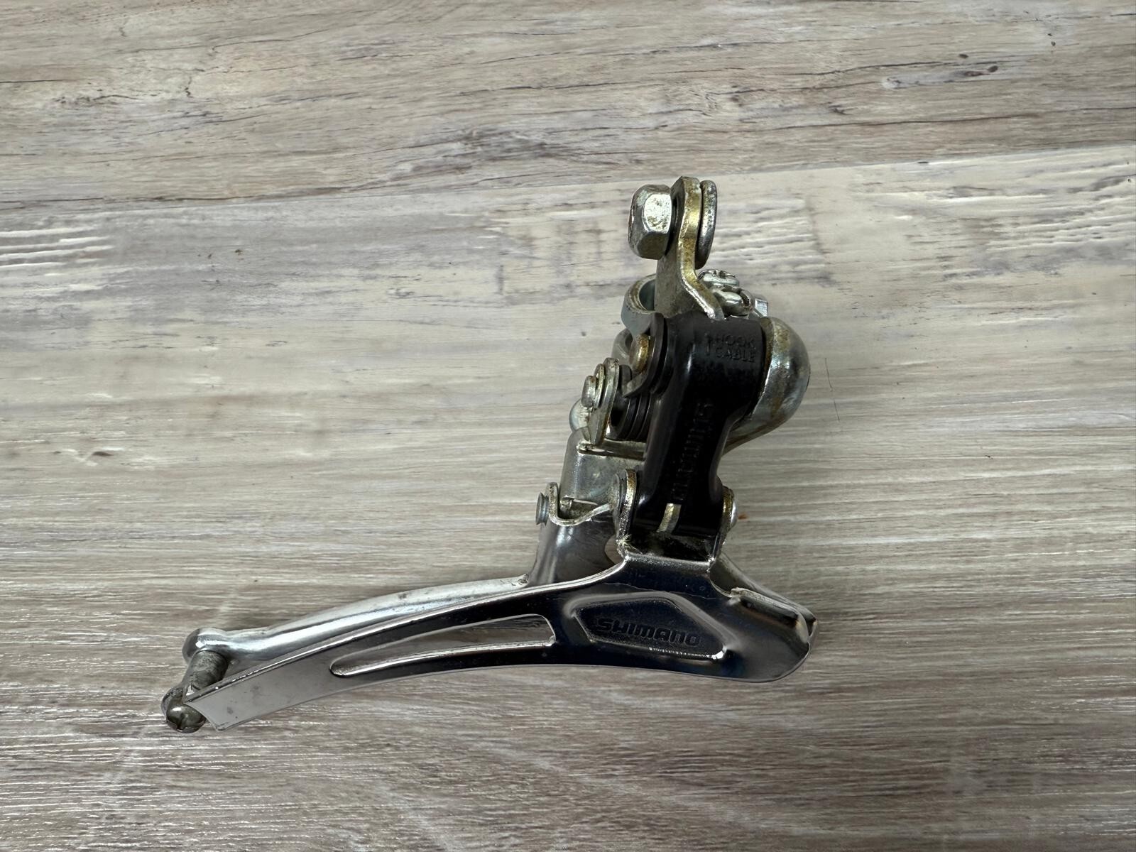 Vintage Shimano Double Front Derailleur 1″ Clamp-On FD-AX50 Road MTB