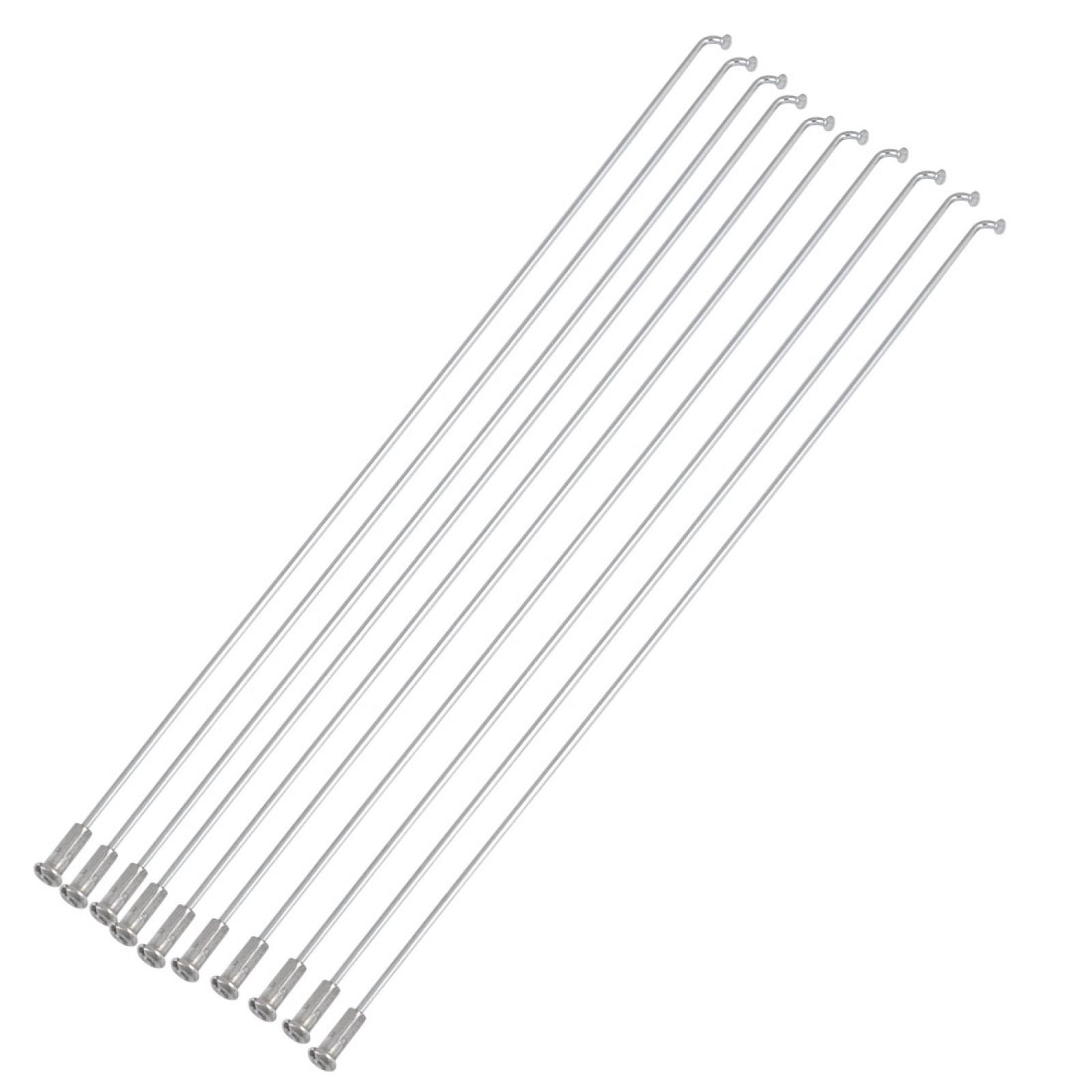 27cm Silver Tone Bike Mountain Road Bike Spokes 10pcs