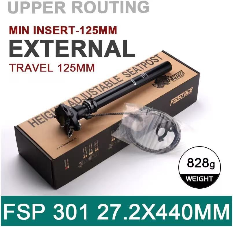 Adjustable Bicycle Dropper Seat Post MTB 125mm Travel 27.2/30.9/31.6mm