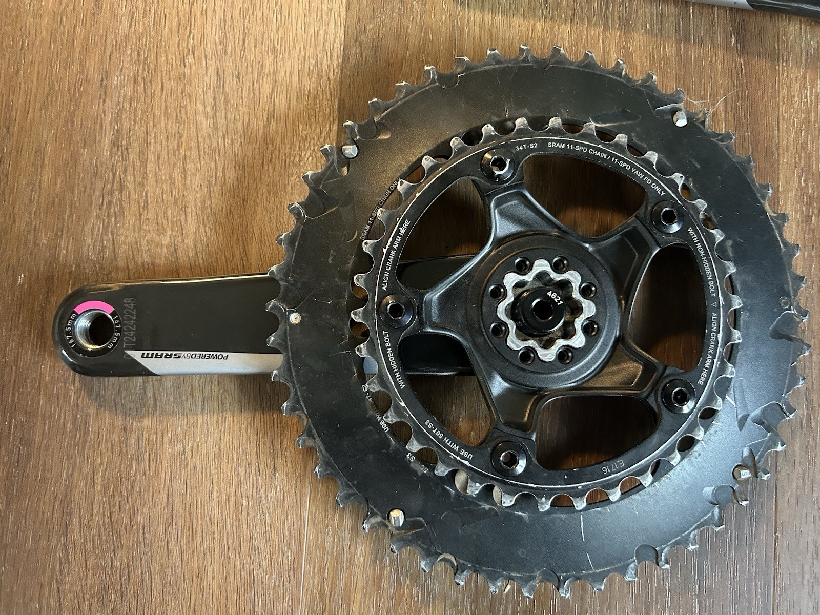 SRAM Quarq 167.5mm 8-Bolt Crankset Crank Arms DUB Spindle 50/34 110BCD