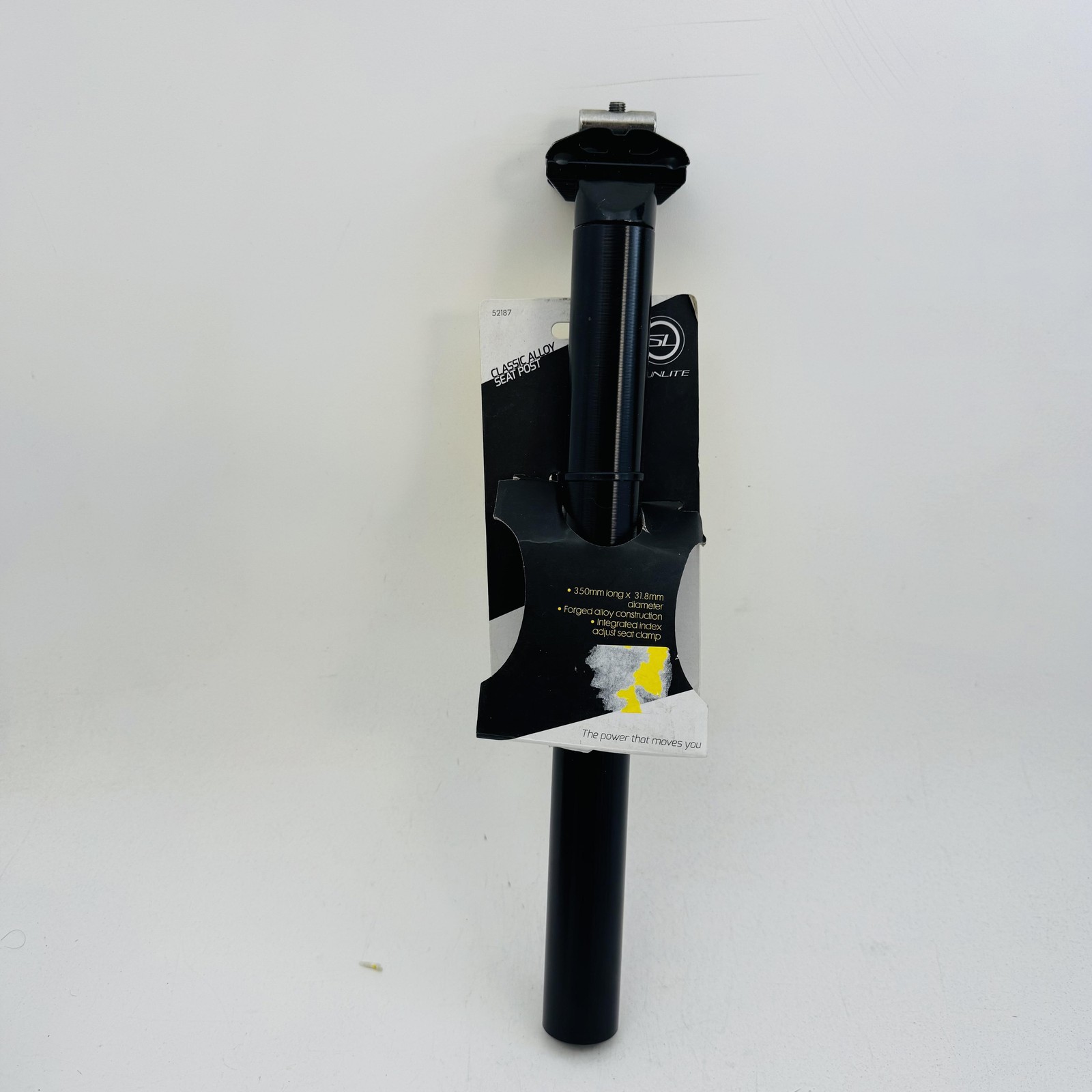 Sunlite 31.8mm Alloy Seatpost 350mm Black Classic Forged Clamp MTB Road Bike A96