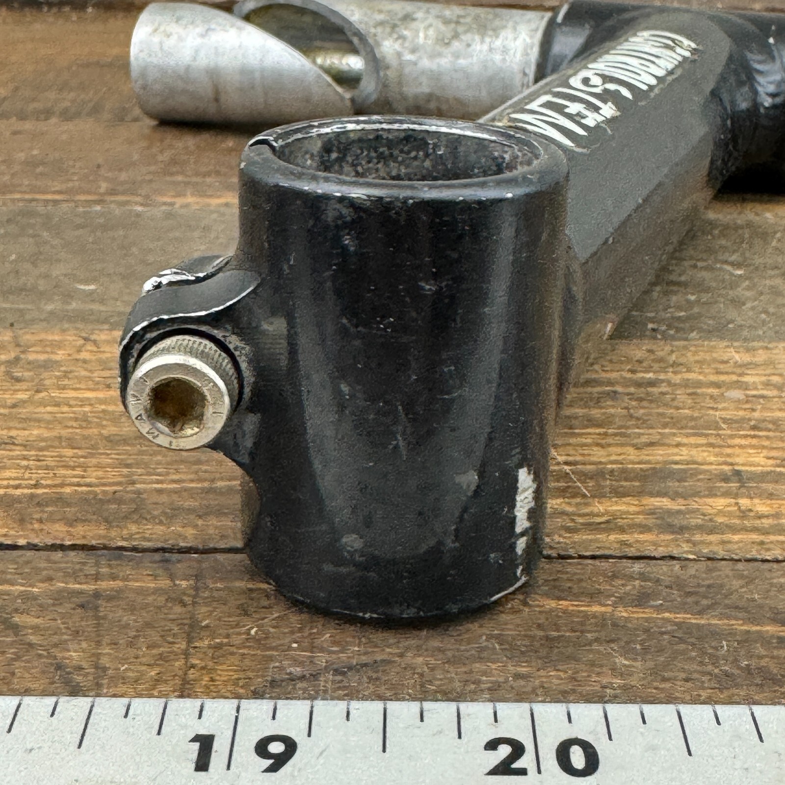 Vintage Control Tech Stem 1 1/8 in Threaded Quill 150 mm Reach USA Black 25.4 mm