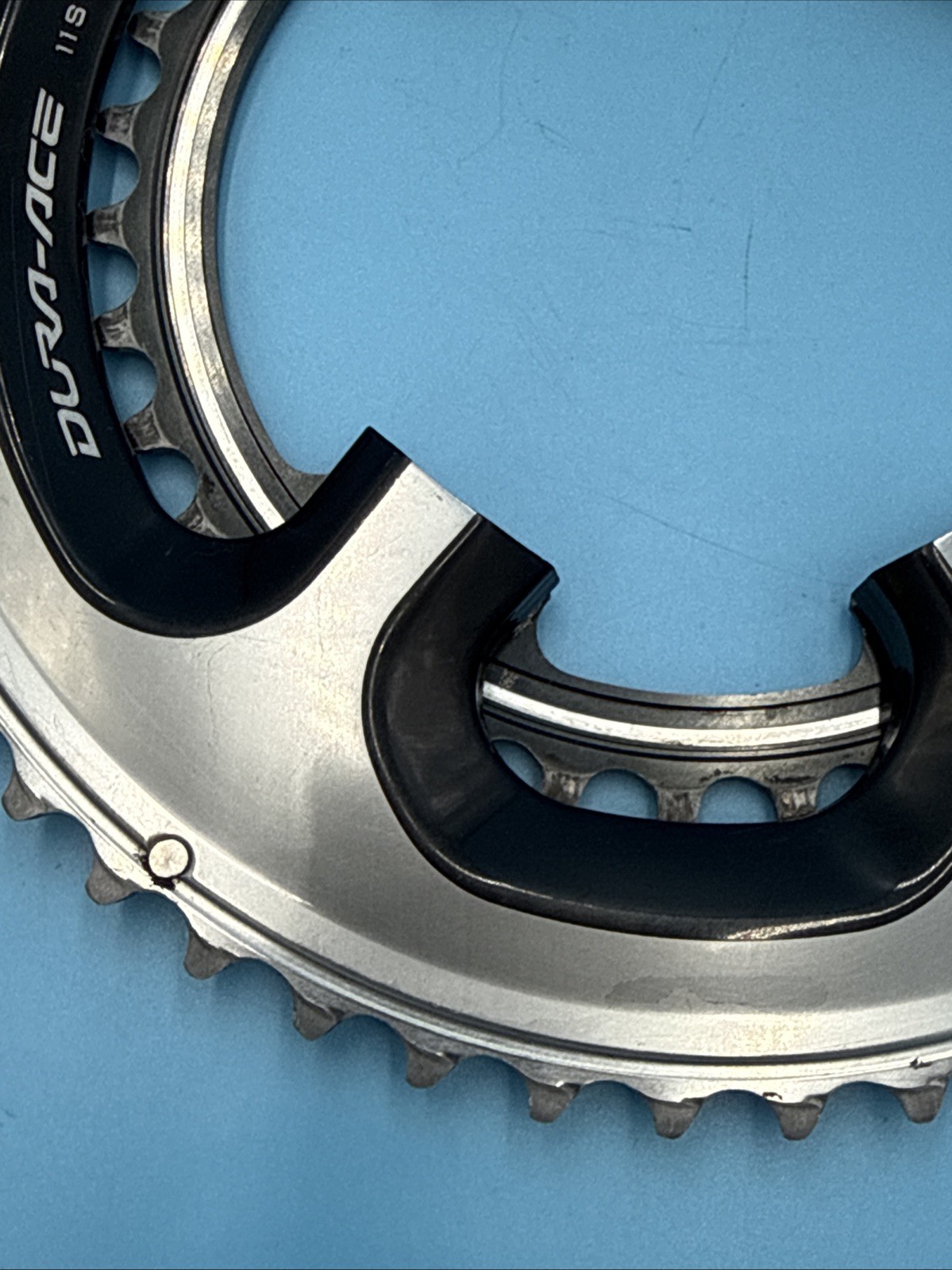 Shimano DURA-ACE FC-9000 2×11-speed 50/34t Crank Chainrings GOOD USED!