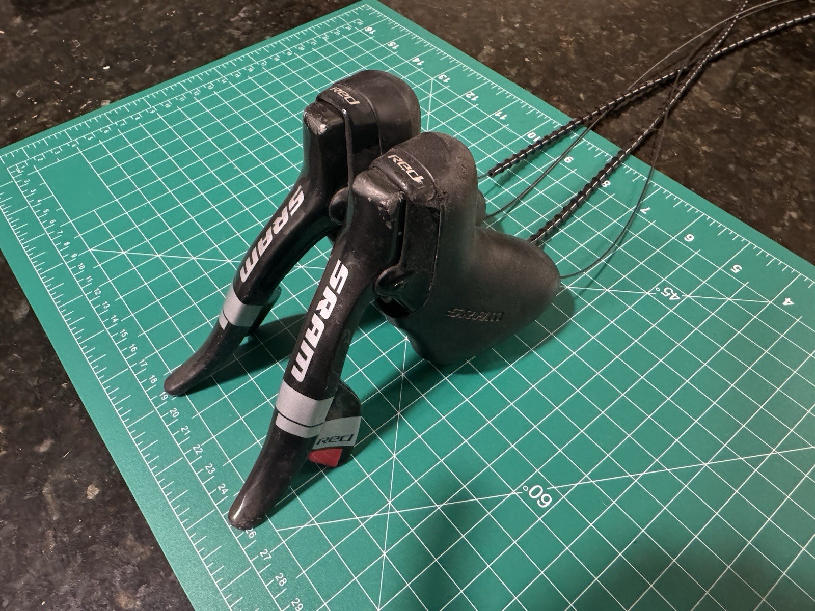 SRAM Red 10 speed Double Double Tap 2 x10 Carbon Integrated Shifter Levers