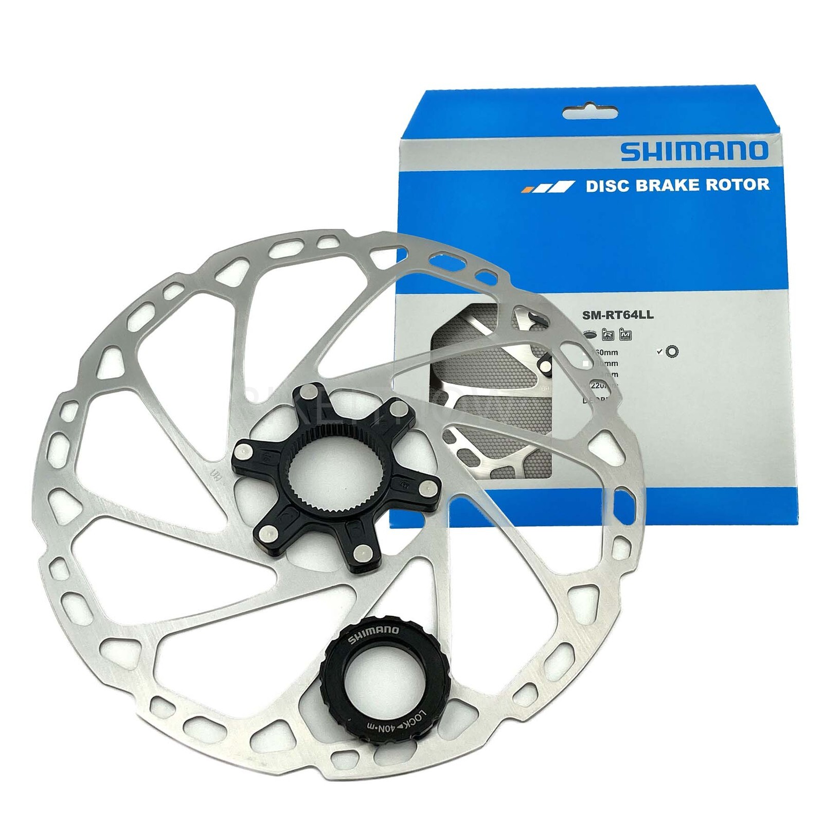 New SHIMANO Centerlock Disc Brake Rotor SM-RT64LL 220mm ,Internal Ring
