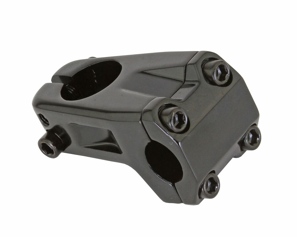 NEW! GENUINE 50MM LONG ALLOY BMX BICYCLE STEM (28.6/22.2MM) 7326 IN BLACK.