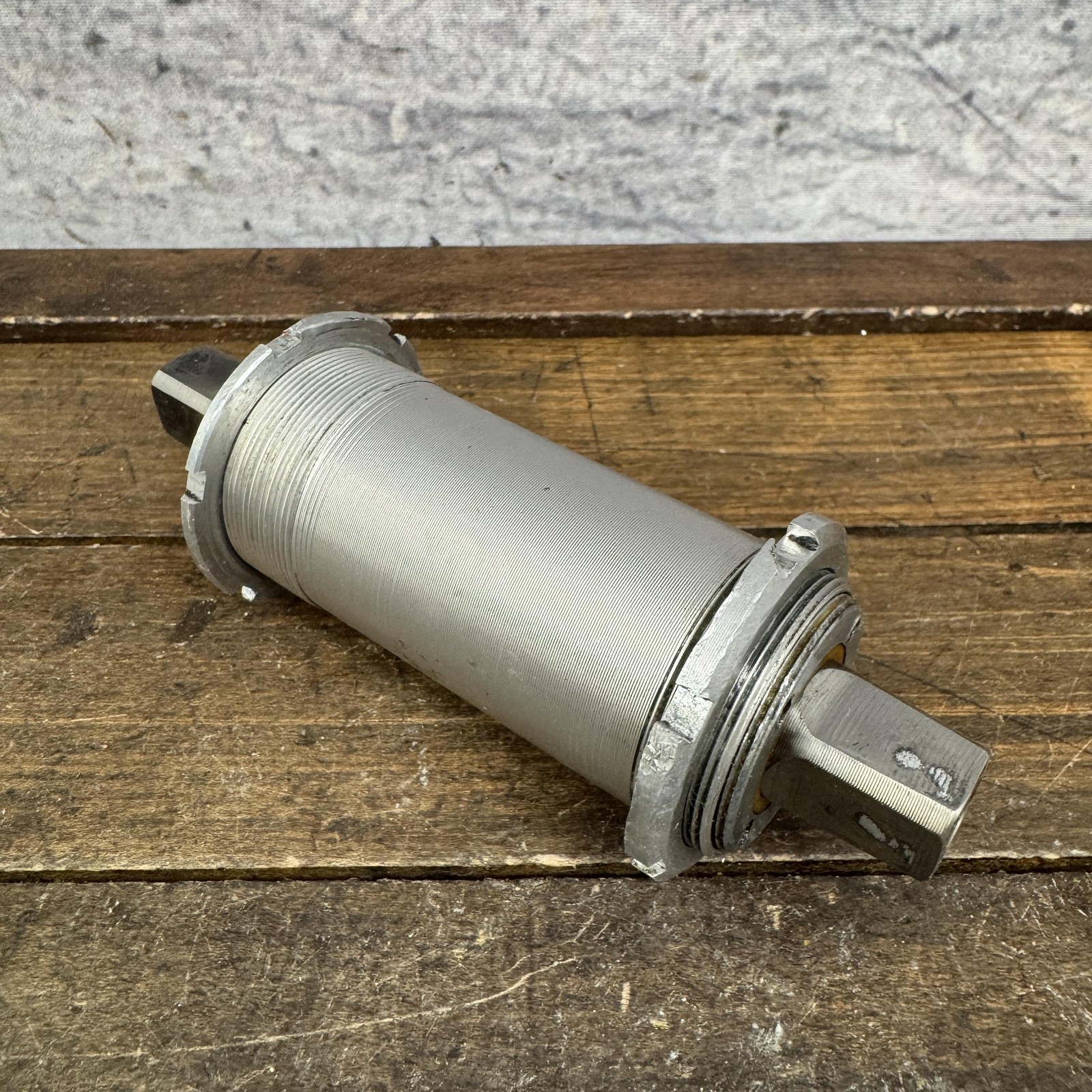 Vintage Stronglight Bottom Bracket 35×1.00 French Titanium 124mm Square FIXE