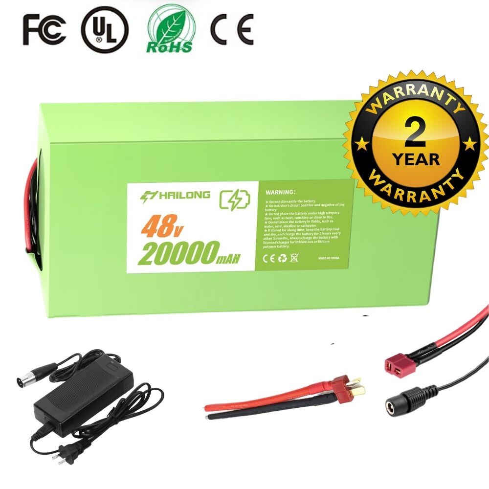 New 48v 20ah battery for 48V 200W 500W 750W 1000W 1200W Battery with charger