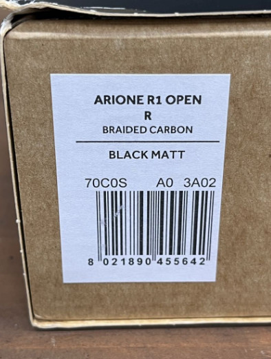 Fizik Arione R1 Open Regular Carbon Rail Road Saddle snake