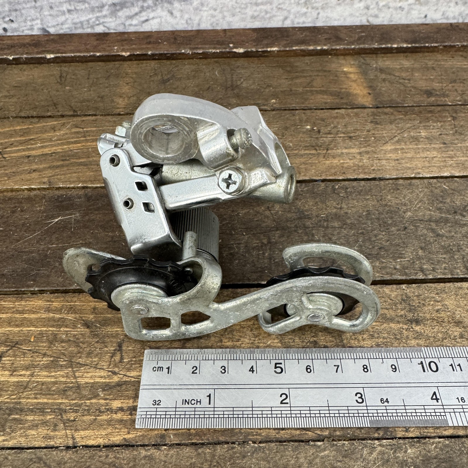 Vintage SunTour Mighty Click Rear Derailleur Long Cage Parts No Bolt