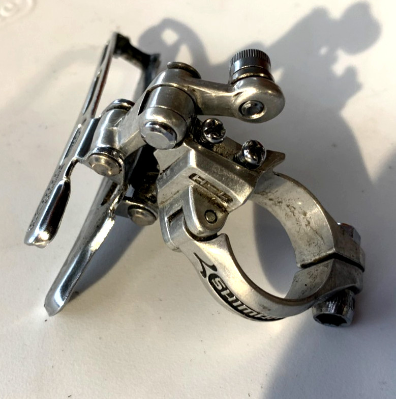 Vintage SHIMANO 600 Arabesque Double Front Derailleur 28.6 Clamp On Japan