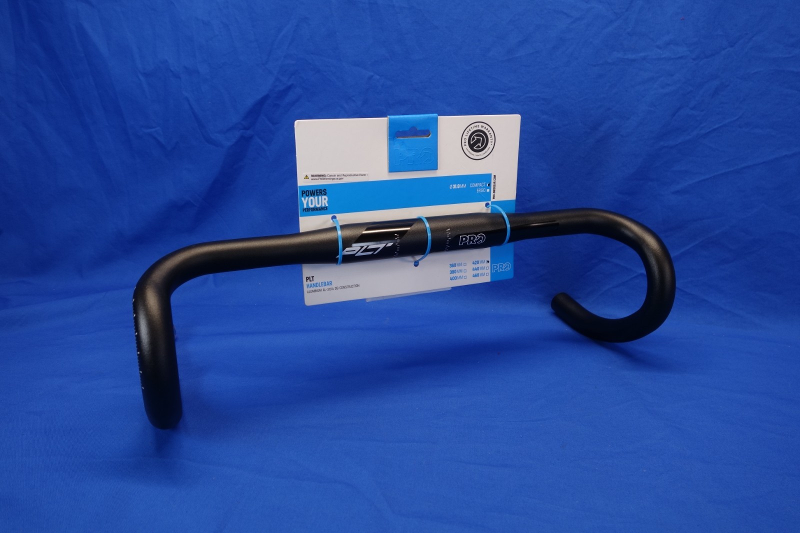 New, PRO, PLT Compact Road Bike Handlebars, Aluminum, 42cm width, 31.8 Clamp