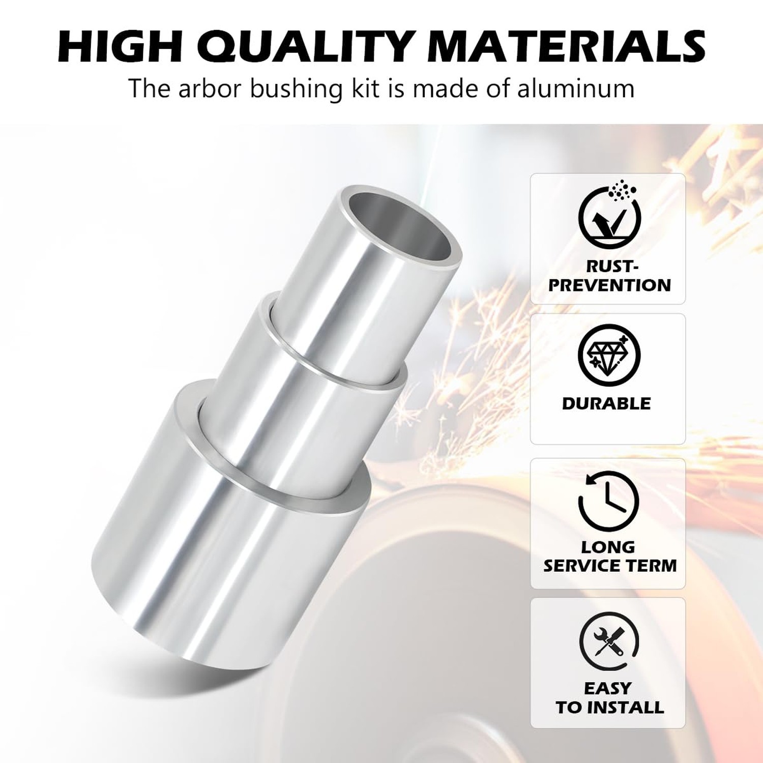 Reducing Bushing Arbor Adapters 3/4″ Thick from 1″ to 3/4″, 5/8″, 1/2″ Arbor …