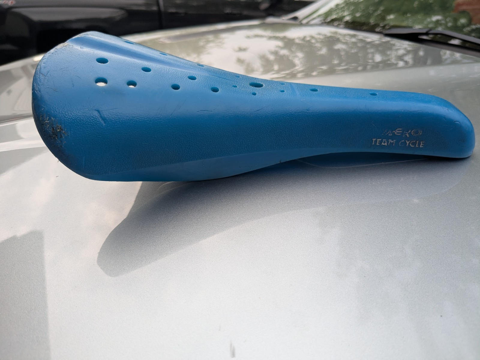 Old school Viscount 2166 Aero blue Team Cycle Bike Seat