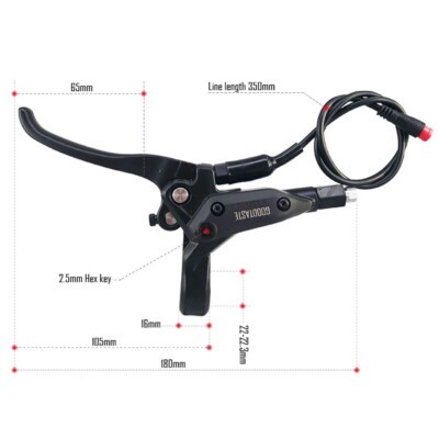 2pin Brake Lever Power Off Goodtaste GT03 Oil For-Ebike Brake Handle Waterproof