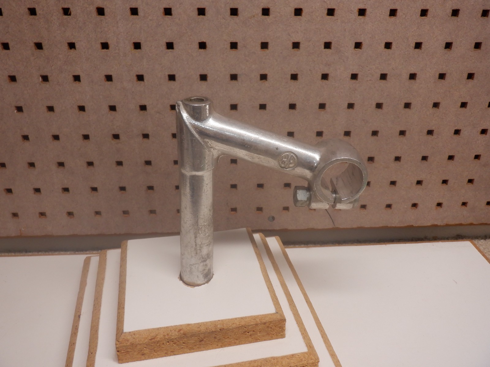 Vintage BF Belleri Francoi Stem -9 cm -22.0 -25.0 clamp -Silver -NOS «Take off»
