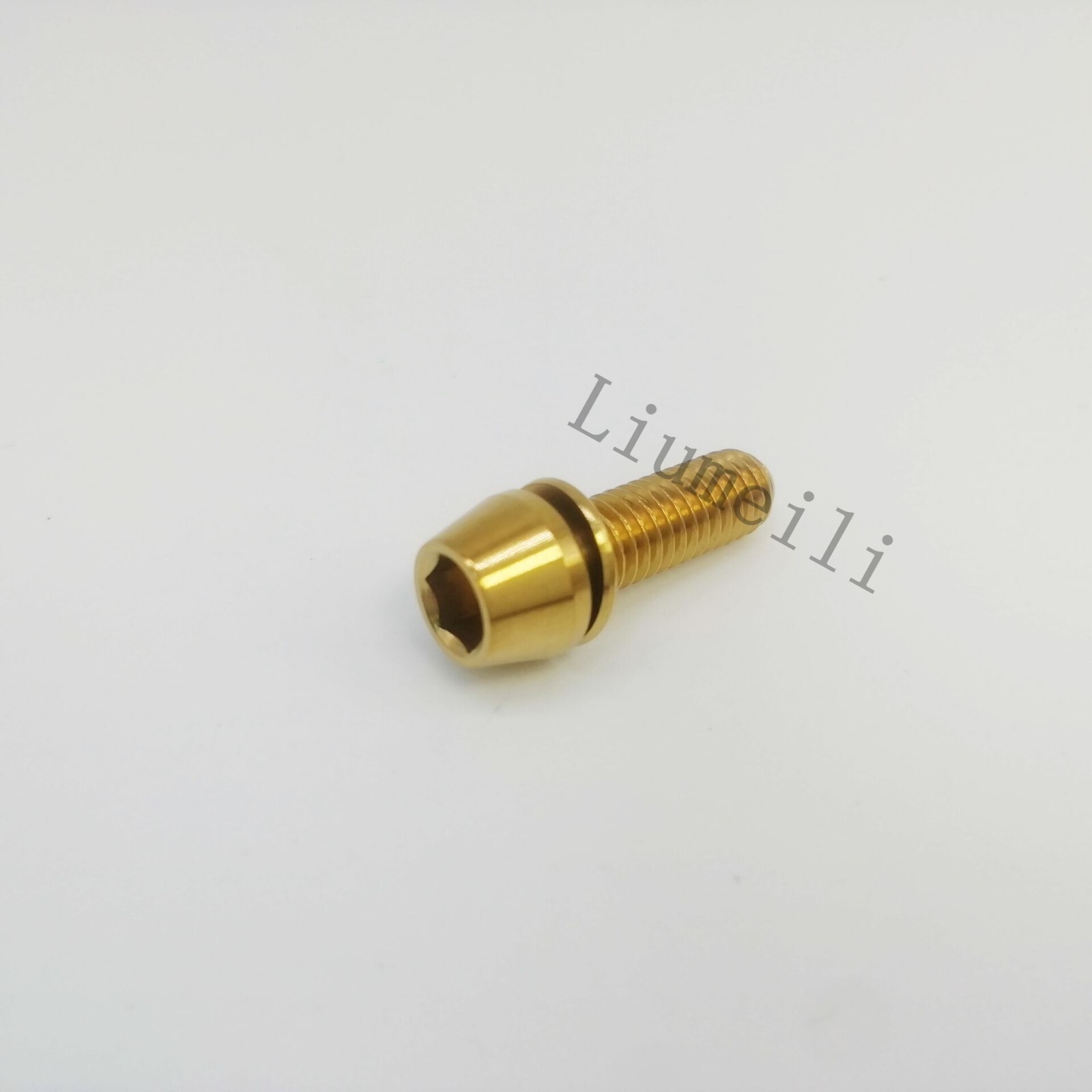 Titanium Ti Bolts Tapered Screws M6x16 18 20 30mm Washers Bicycle Disc Brake