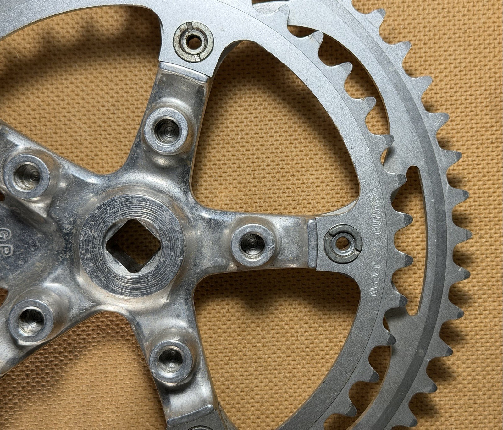 Vintage Sugino VP 130 Double Crankset – 52/42T – 170mm