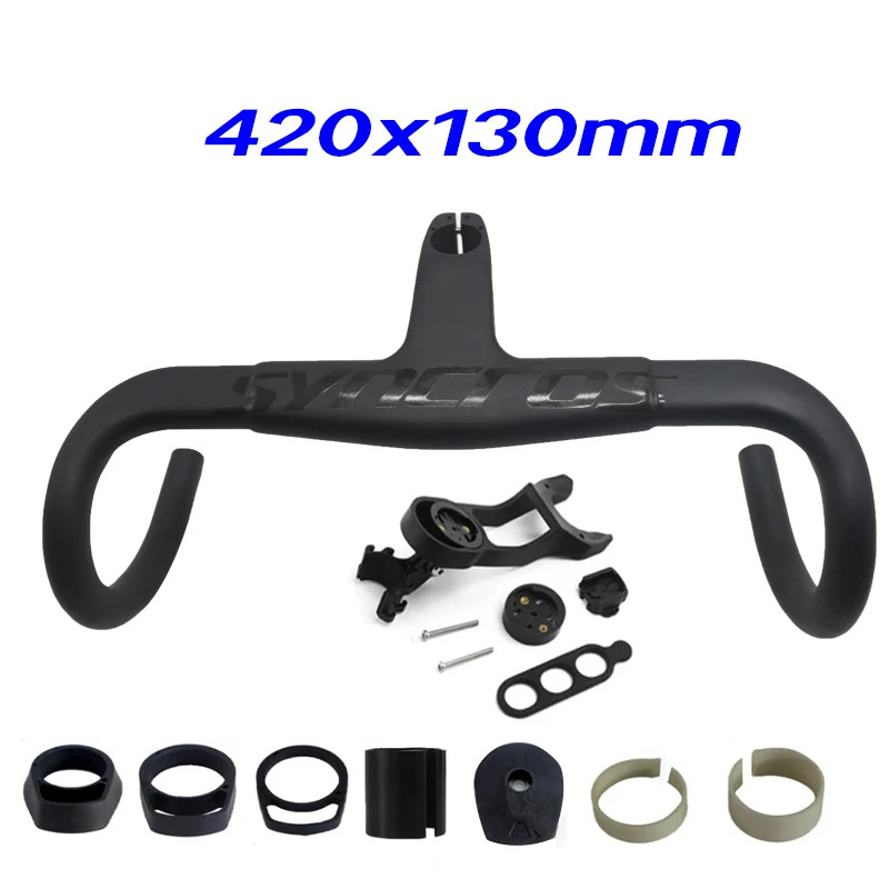 Carbon Road Bicycle Integrated Handlebar 31.8mm 28.6mm 390-430mm Drop Handelbars