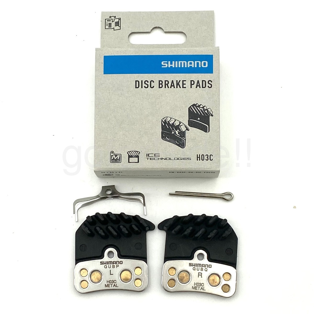 Shimano XT M8020,SAINT M820 ZEE M640 Meta l4-Piston Brake Pad H03C+Spring w/Fin