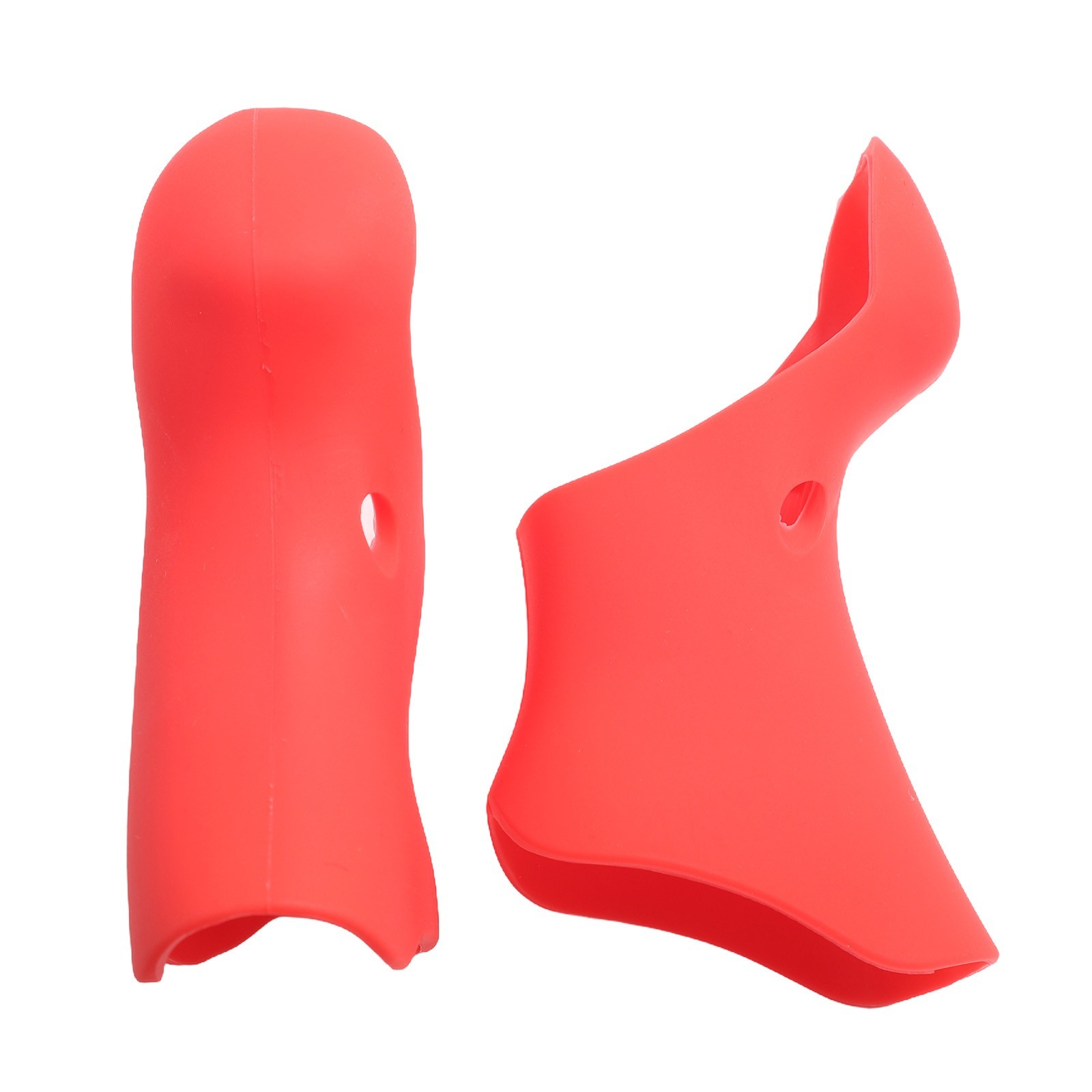 Enhanced Grip and Protection Silicone Bicycle Handlebar Cover Black/Red