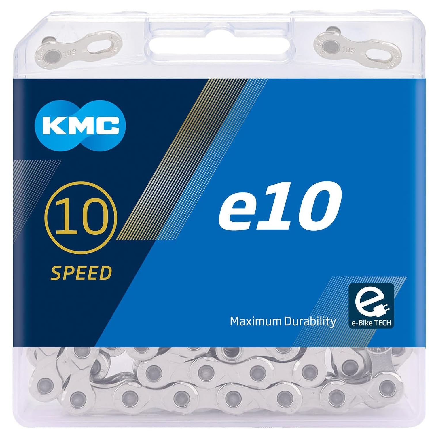 Performance 10 Speed E-bike Chain 122 Links Nickel Plated Steel Smooth Shift
