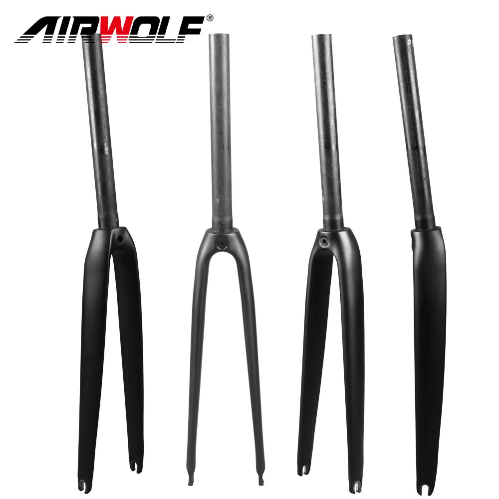 700C Carbon Road Bike Fork V Brake Quick Release 100*9mm Straight Rigid Frok