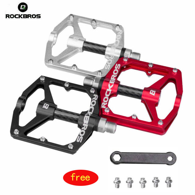 ROCKBROS Bicycle Pedals DU Sealed Bearing Aluminum Alloy Non-Slip Pedals 9/16»