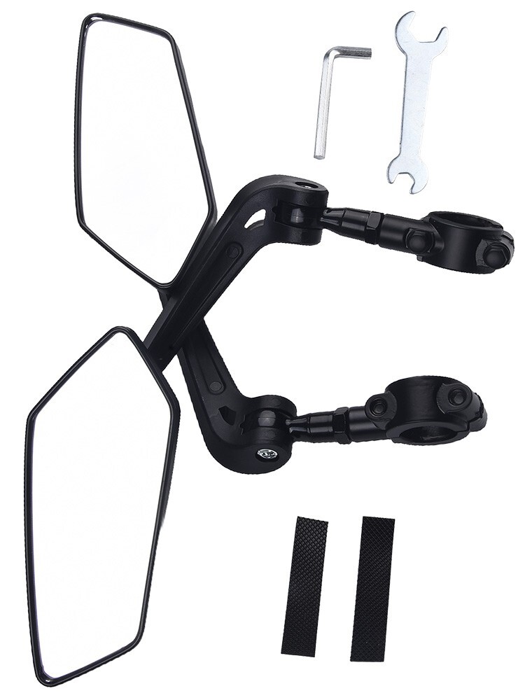 Bike Rearview Mirror for Electric Bike Scooter Reflective Rotation