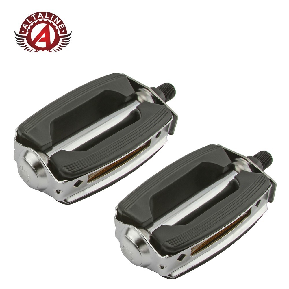 BLACK/CHROME SCHWINN STINGRAY KRATE BIKE BOW PEDAL VINTAGE CRUISER BICYCLE 1/2″