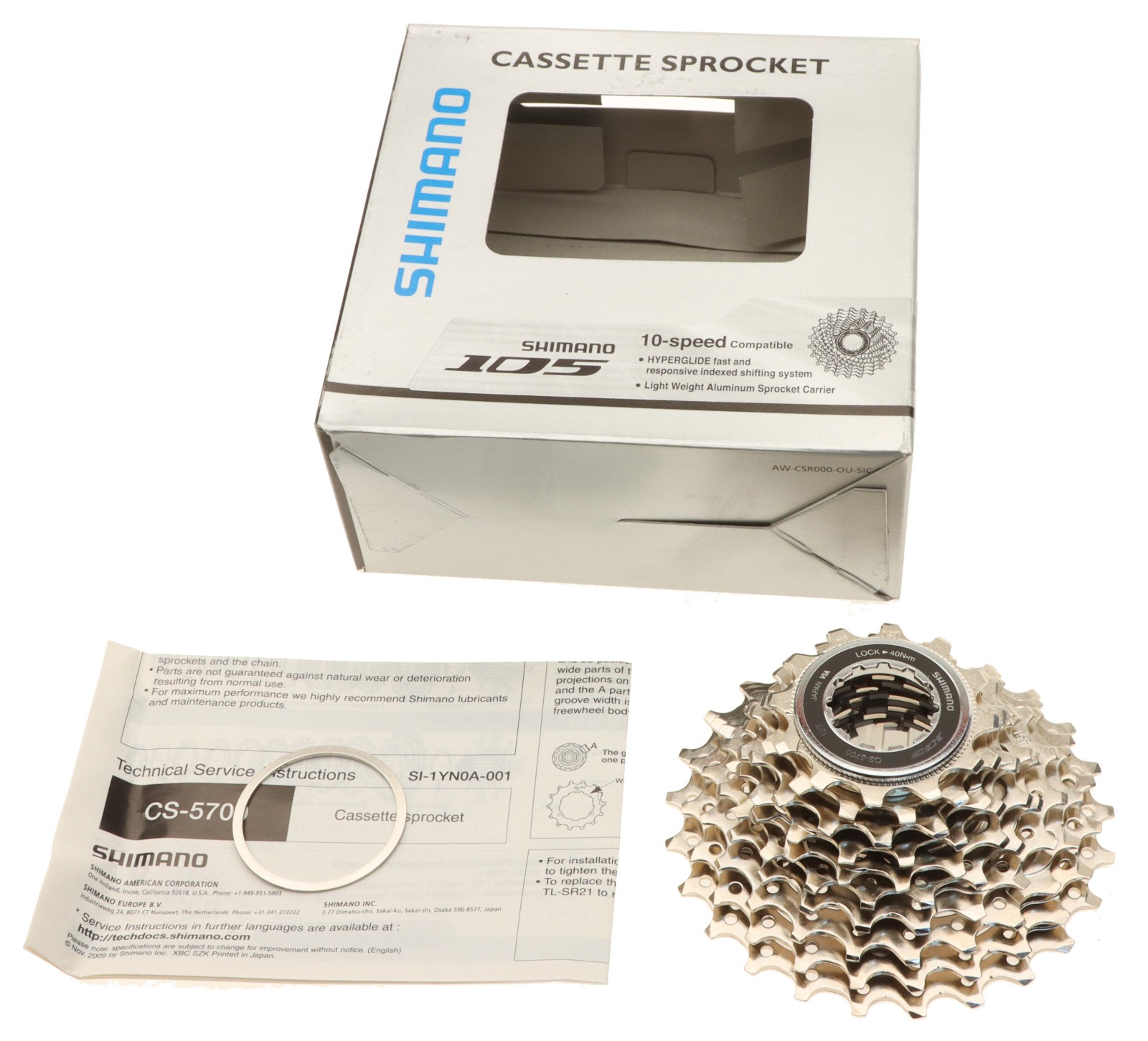 Shimano 105 CS-5700 Cassette 12-25T 10 Speed NOS New