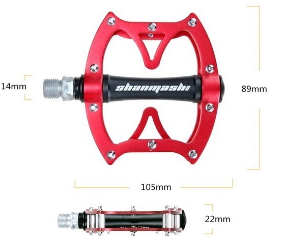 Aluminum Road MTB Mountain Bike XC Bicycle Pedal BMX Flat Pedals Bearings 1 pair