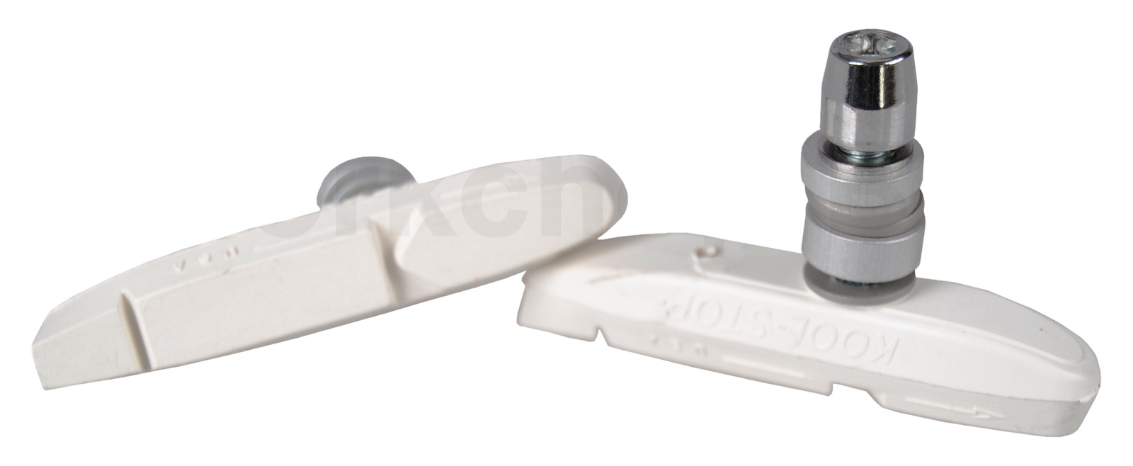 KOOL STOP Supra 2 bicycle BMX THREADED brake pads WHITE