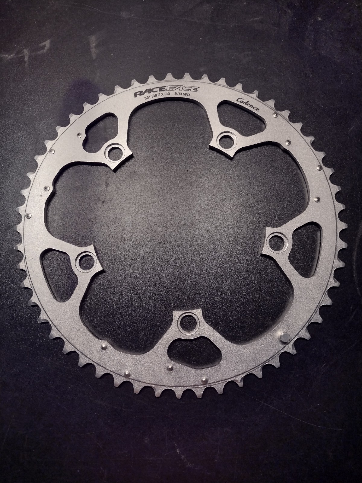 Nos Nib Race Face Silver Road Chainring Set 53/39