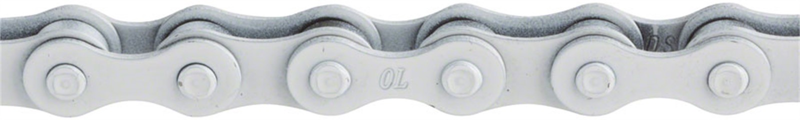 Odyssey Bluebird Chain – Single Speed 1/2″ x 1/8″, 112 Links, White