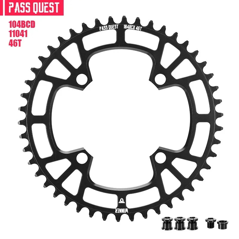 MTB Bicycle Round 104BCD Chainring 32T/34T/36T/38T/40T/42T/44T/46T/48T Plate
